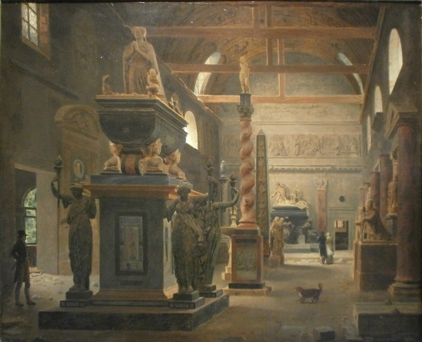 Les oeuvres du musée des Monuments français dans les sculptures du Louvre