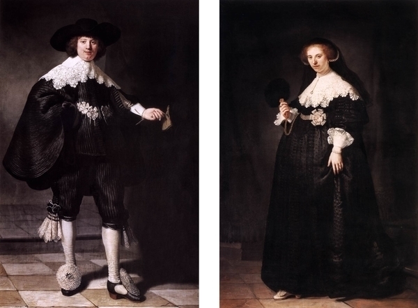 Portraits de Maerten Soolmans et Oopjen Coppi de Rembrandt