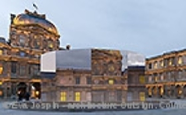 Façades du Louvre : en lien avec les installations d'Eva Jospin et de JR