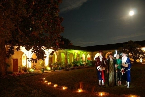 Château de Gaujacq en nocturne