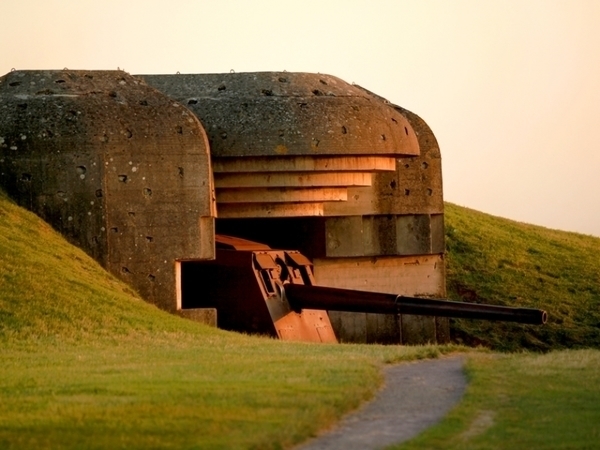 German battery of Longues sur Mer