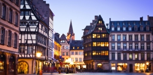 Balade nocturne dans Strasbourg illuminé